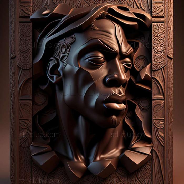 3D model African American art (STL)